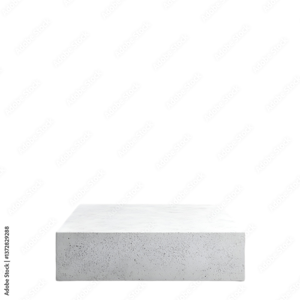 White Concrete Platform Minimalist Design Product Display, White Concrete Platform Minimalist Design Product Display,