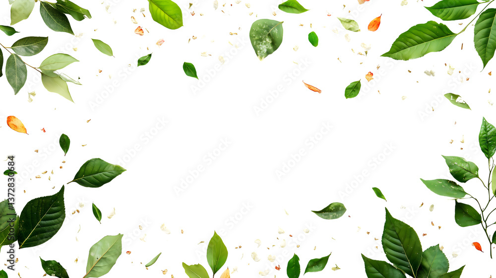 Flat Lay of Fresh Spring Leaves and Flower Petals on White Background
Flat Lay of Fresh Spring Leaves and Flower Petals on White Background