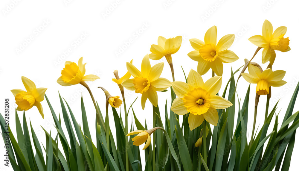 Obraz premium yellow daffodil flowers