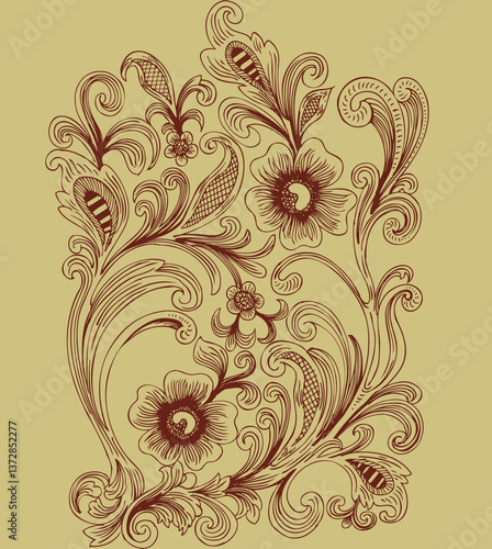 Seamless patterns - stock illustration