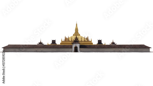 THATLUANG Landmark in Vientiane LAOS