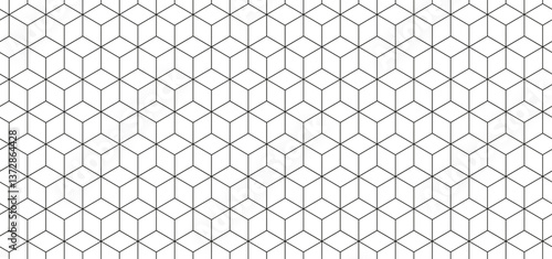 Hexagon seamless geometric texture, grid metal gradient seamless design, honeycomb hexagon pattern, diamond crystal background, hexagonal cell texture, square cube geometric pattern shapes