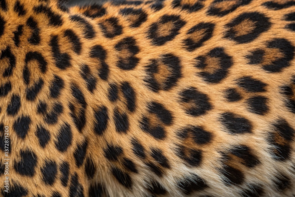 Close-up of a Leopard's Distinctive Fur Patterns Generative AI Close-up of a Leopard's Distinctive Fur Patterns Generative AI