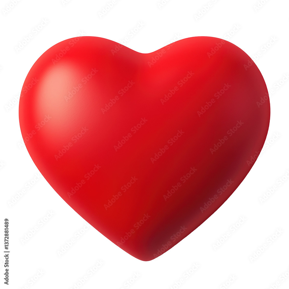 Red heart 3D illustration featuring a smooth, glossy surface with a vibrant, bold color representing love, passion, and affection. Isolated on transparent background, png. Red heart 3D illustration featuring a smooth, glossy surface with a vibrant, bold color representing love, passion, and affection. Isolated on transparent background, png.