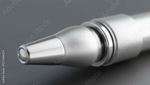 Bright LED light objects including a bulb and flashlight isolated on a white background