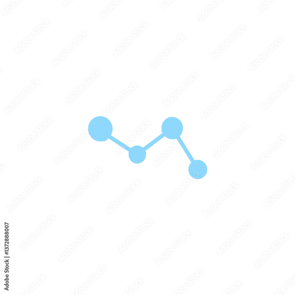 Minimalist Illustration of a chemical structure of a molecule Minimalist Illustration of a chemical structure of a molecule