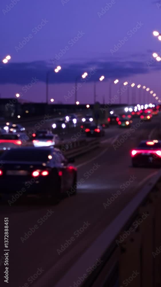 night traffic on the highway night traffic on the highway