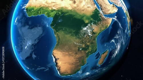 planet earth in space
