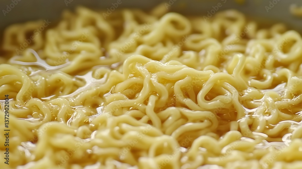 Hot Preserved Noodle, Close-up view of cooked pasta noodles Hot Preserved Noodle, Close-up view of cooked pasta noodles