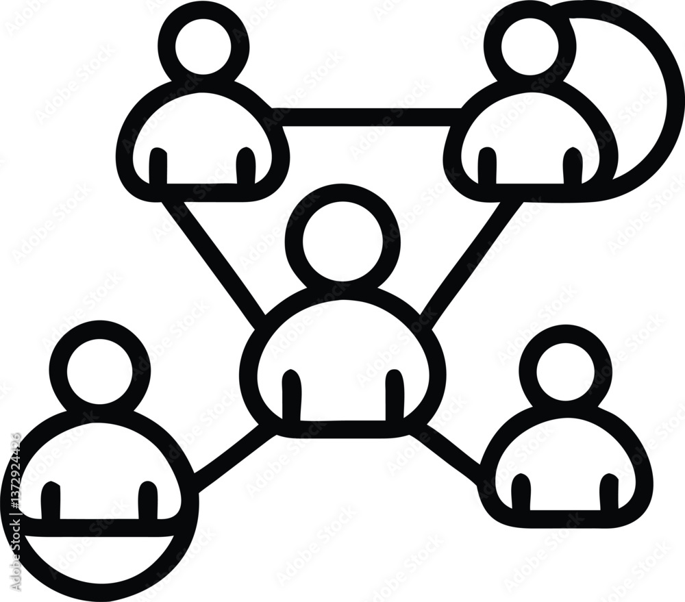 Connected People Icon – Symbolizing Networking & Collaboration
Connected People Icon – Symbolizing Networking & Collaboration