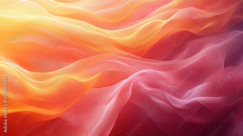 Colorful Flowing Fabric Abstract Background with Smooth Textures Colorful Flowing Fabric Abstract Background with Smooth Textures