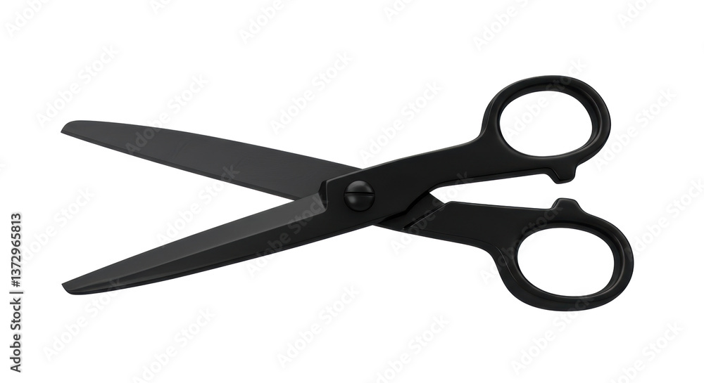 Isolated Pair of Black Scissors Isolated Pair of Black Scissors
