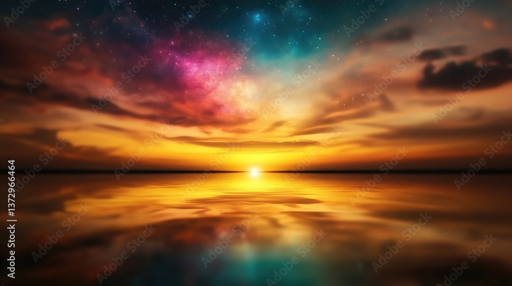 A lake that reflects the cosmos instead of the sky, revealing hidden galaxies A lake that reflects the cosmos instead of the sky, revealing hidden galaxies