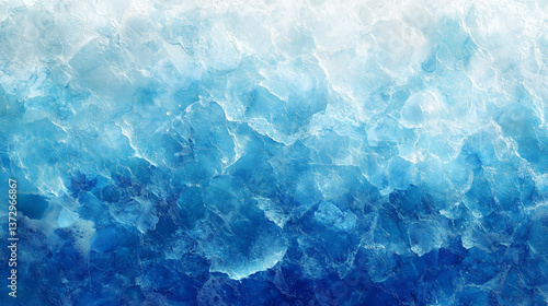 A shimmering blue foil texture with deep creases