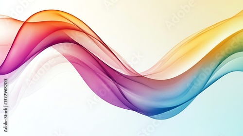 A vibrant, flowing wave of color transitions seamlessly from warm to cool hues.