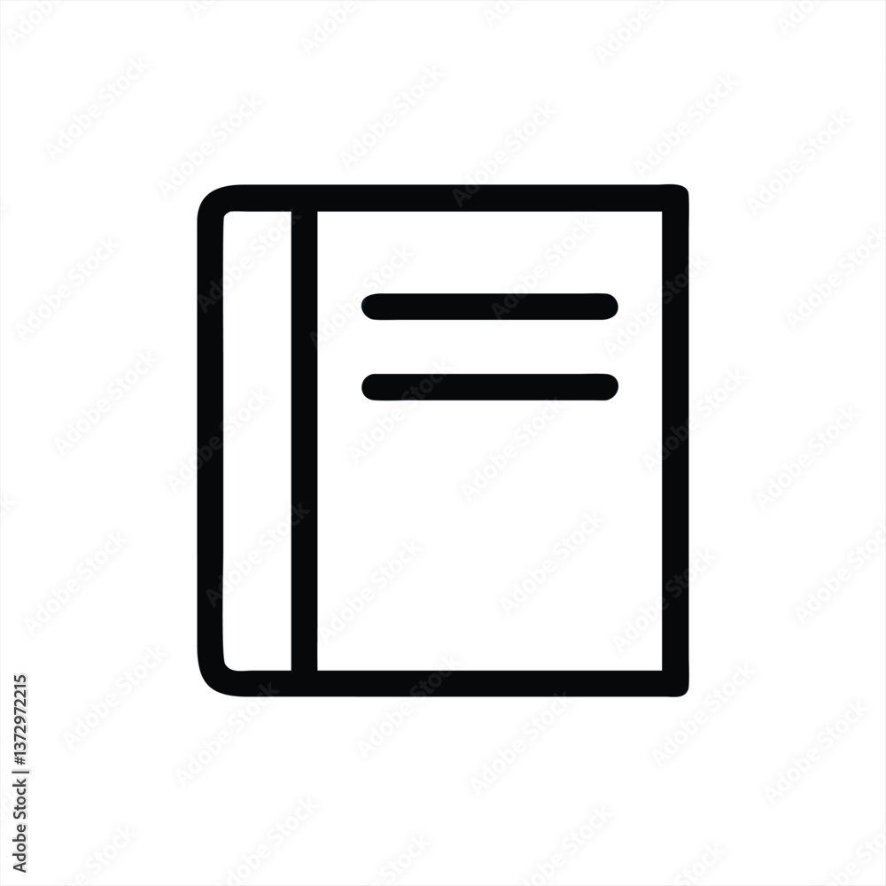 Vector illustration of a closed book with simple design elements Vector illustration of a closed book with simple design elements