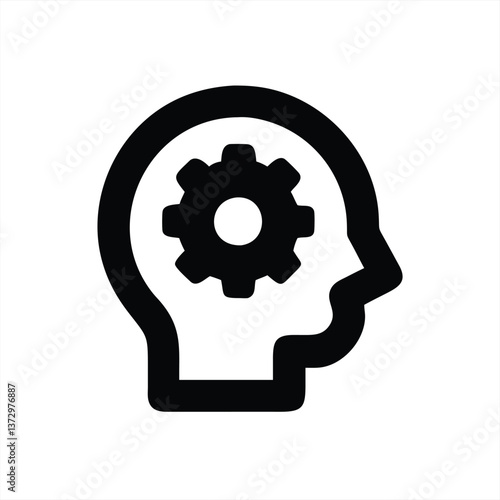 Cognitive mechanics concept in vector illustration design