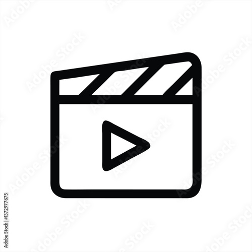 Clapperboard vector illustration for film making and video production