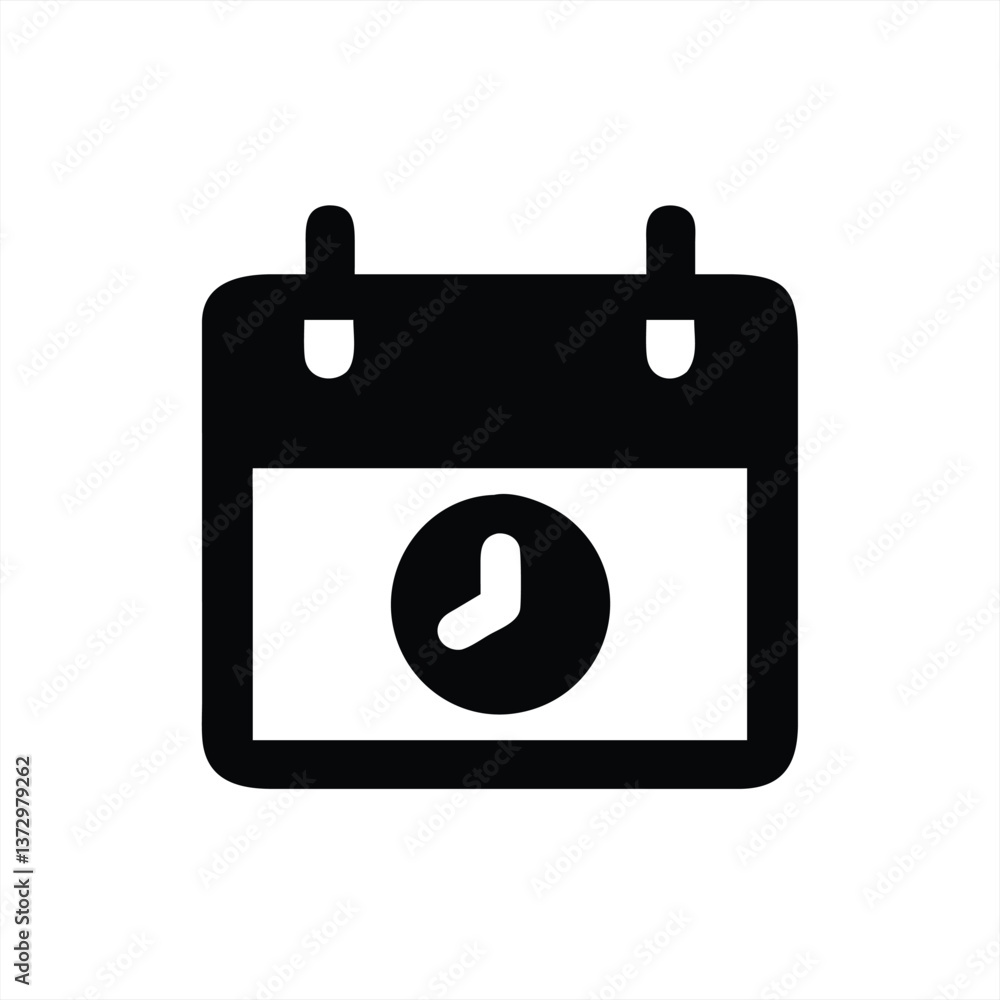 Calendar icon representing time management and scheduling Calendar icon representing time management and scheduling