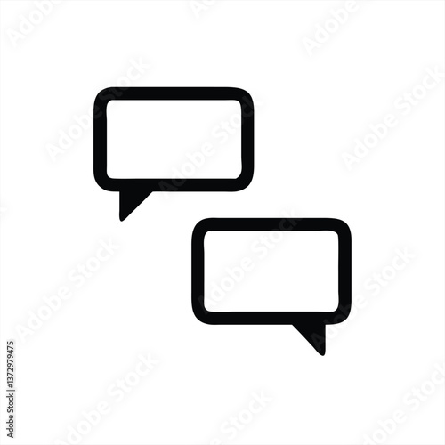 Chat bubbles representing conversation and communication in design