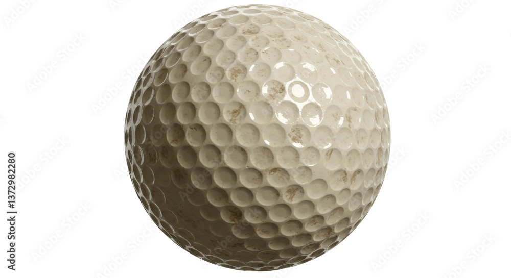 Isolated Golf Ball Isolated Golf Ball