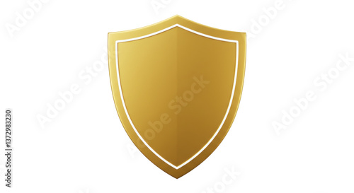 Free Download Isolated Golden Shield Protection Icon - GFXLoad
