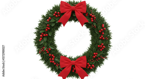 Foto Isolated Christmas Wreath