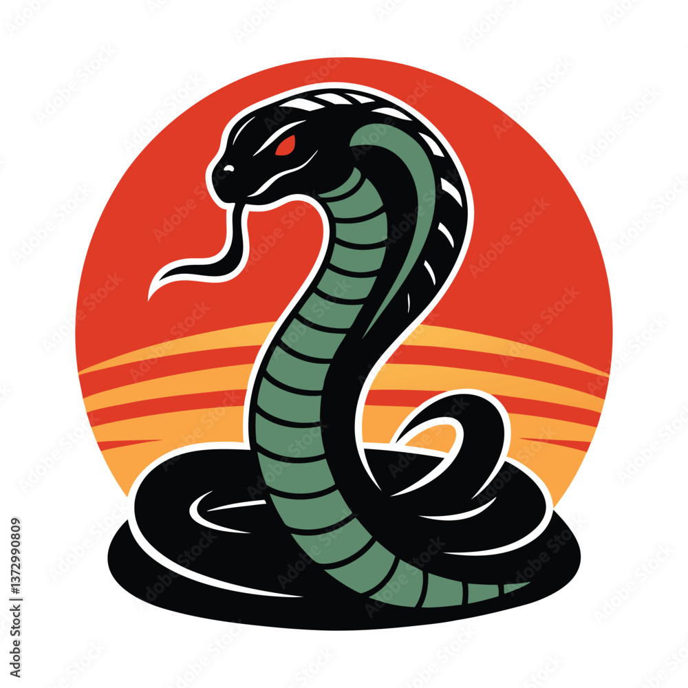 Fototapeta premium snake symbol vector illustration