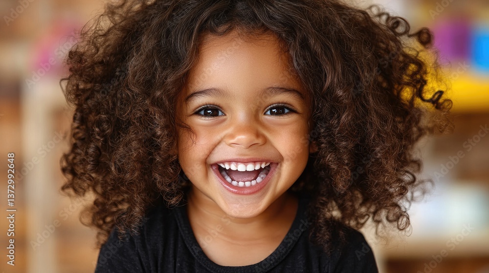A toddler’s giggle captured in a moment of wonder, eyes wide with excitement A toddler’s giggle captured in a moment of wonder, eyes wide with excitement