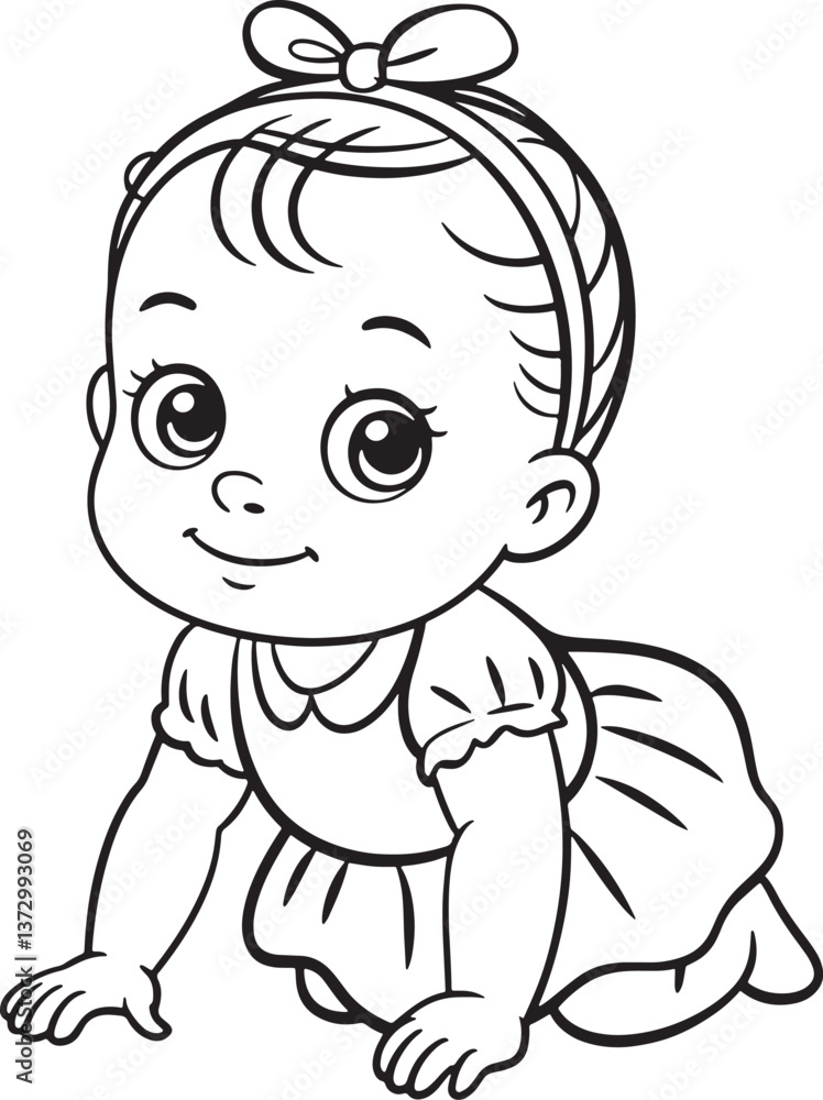 A Cute baby Silhouette A Cute baby Silhouette