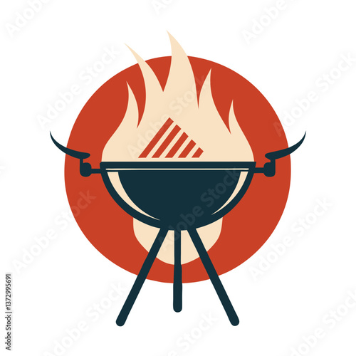 barbecue grill vector illustration