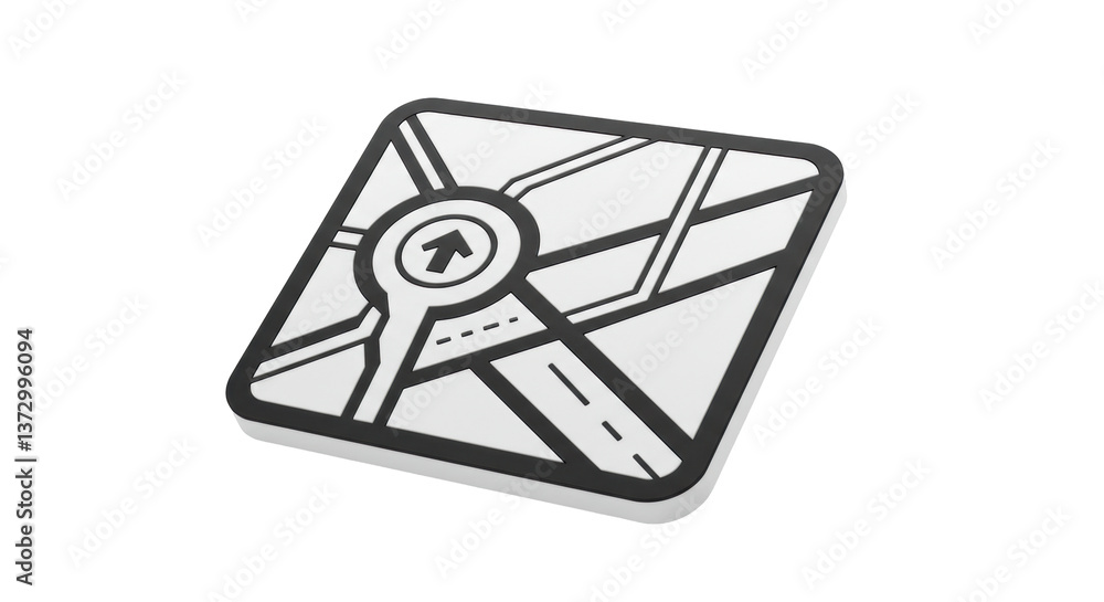 Isolated Map Icon Isolated Map Icon