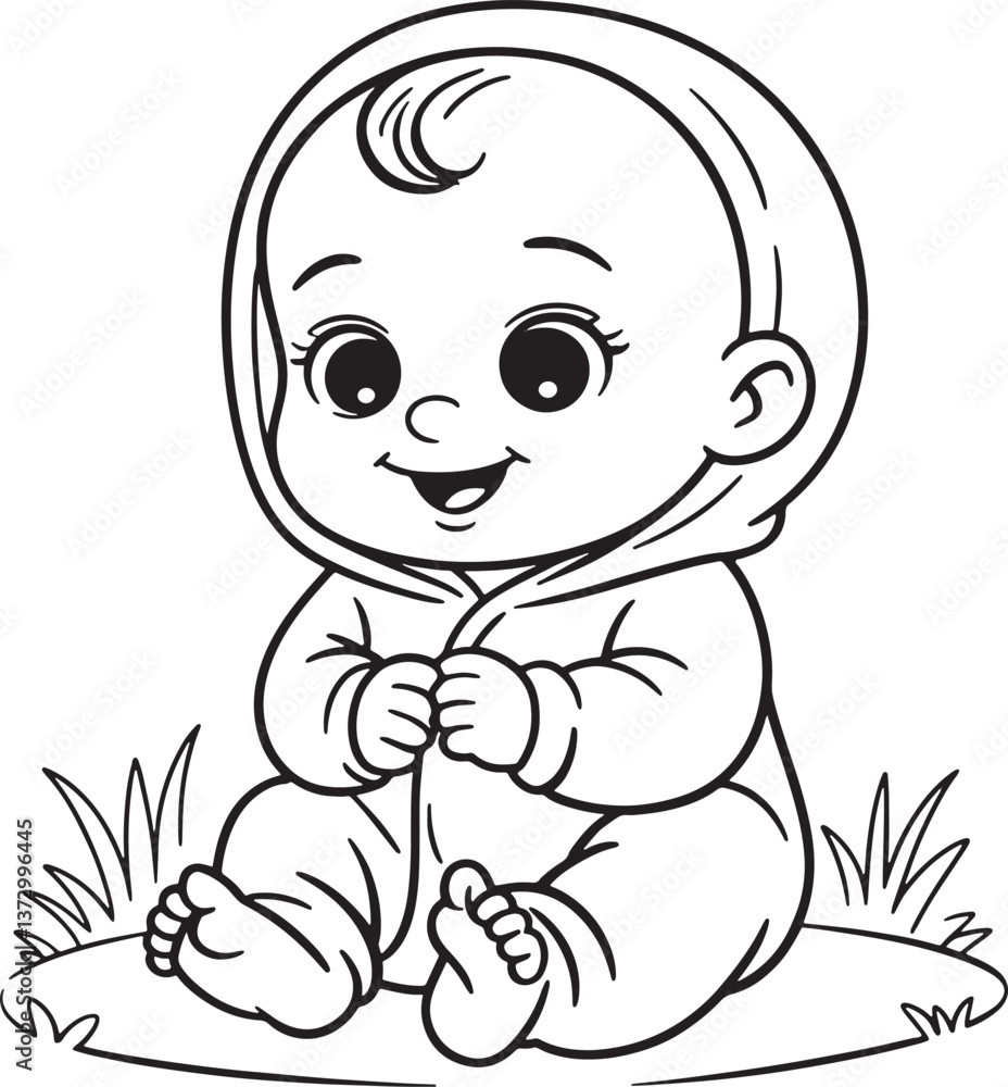A Cute baby Silhouette A Cute baby Silhouette