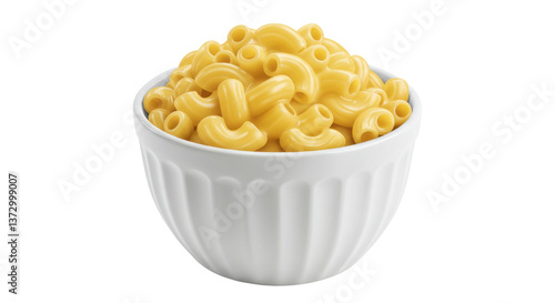 Tableau sur toile Isolated Bowl of Mac and Cheese