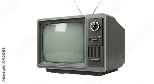 Isolated Vintage TV