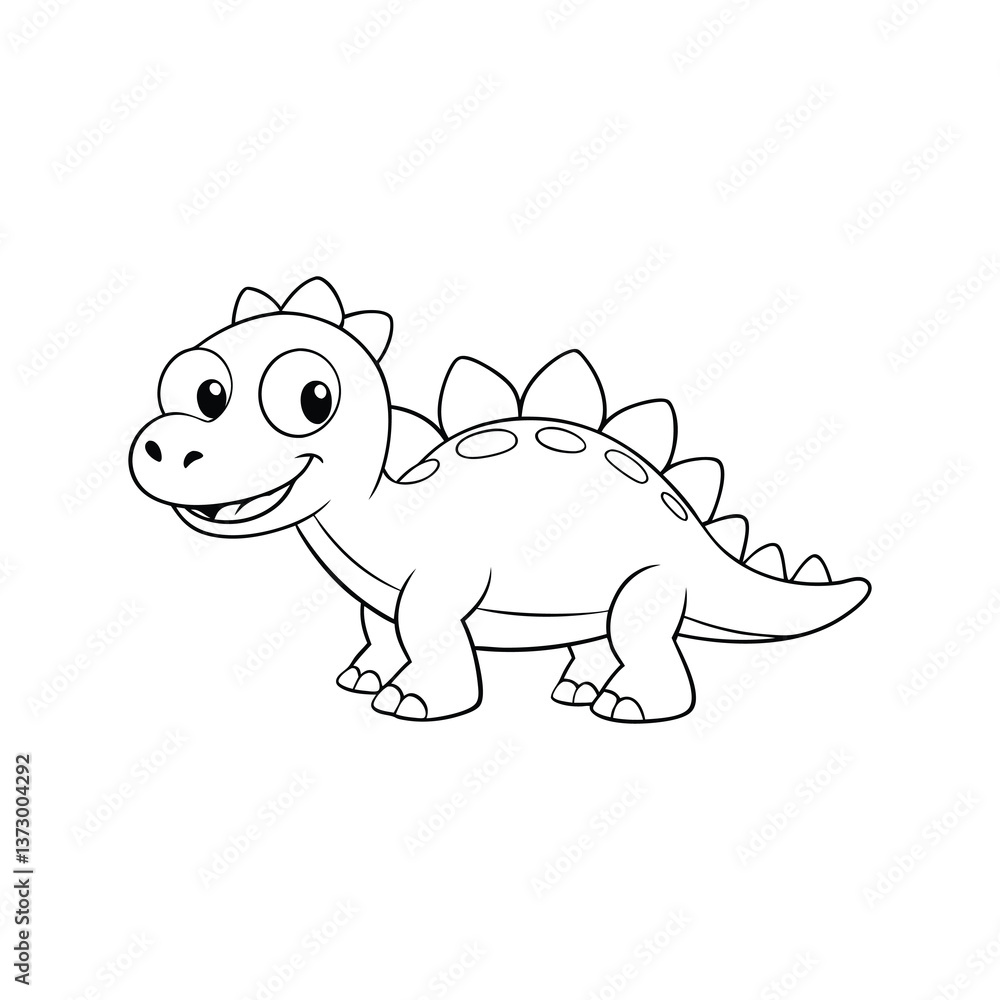 Obraz premium cartoon running coloring book