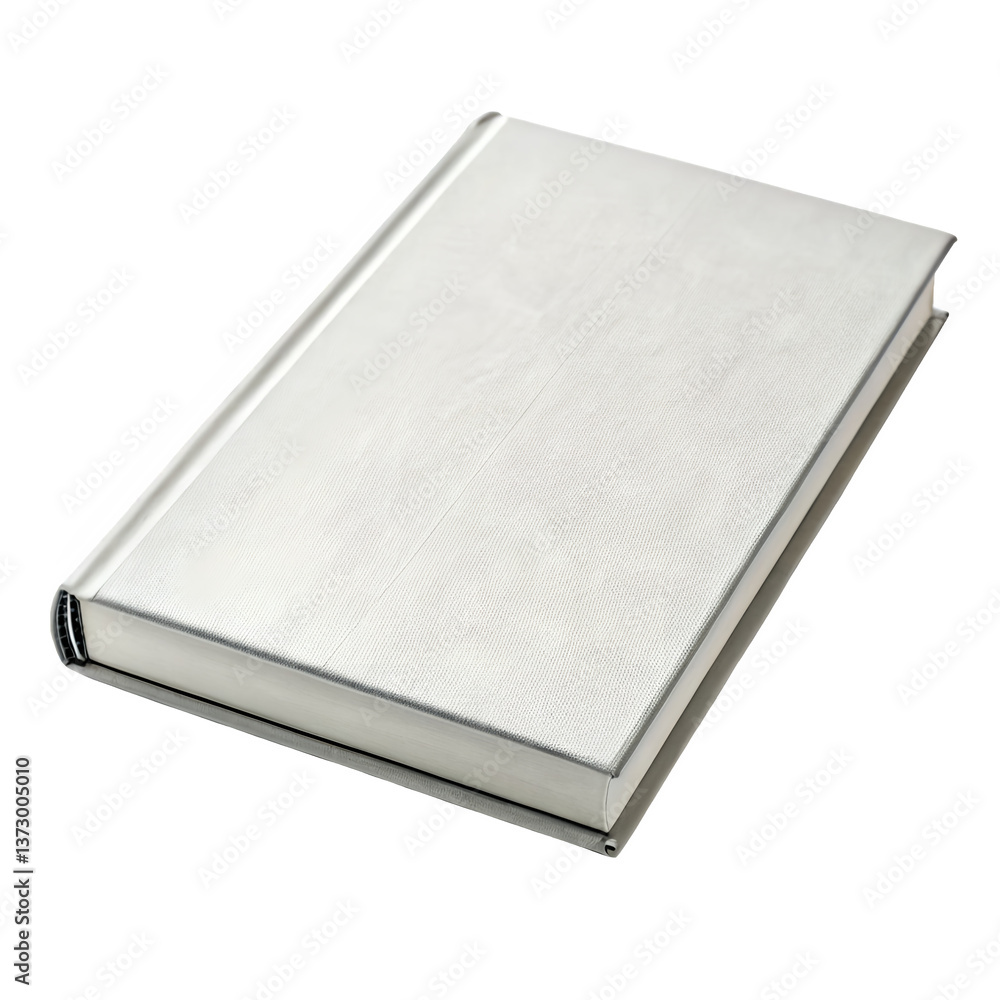 Fototapeta premium Elegant White Book Cover Design Professional Publishing Minimalist Style