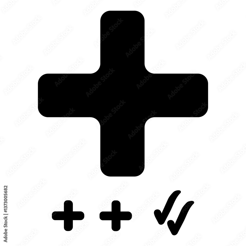 Plus Minus Symbol Vector Illustration Math Signs Icon Plus Minus Symbol Vector Illustration Math Signs Icon