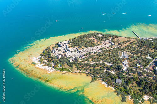 Grotte di Catullo, Sirmione Lake Garda Italy.