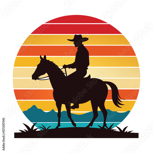 horse rider silhouette