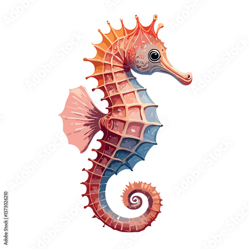 seahorse vector illustration