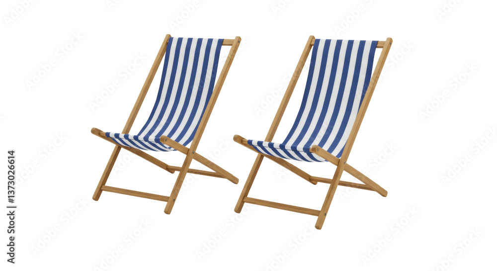 Isolated Beach Chairs Isolated Beach Chairs