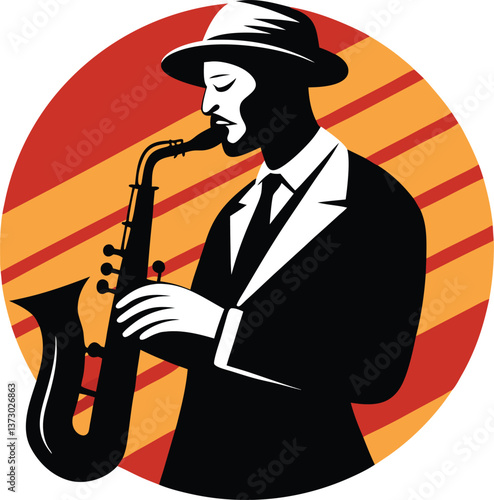 jazz musician with saxophone