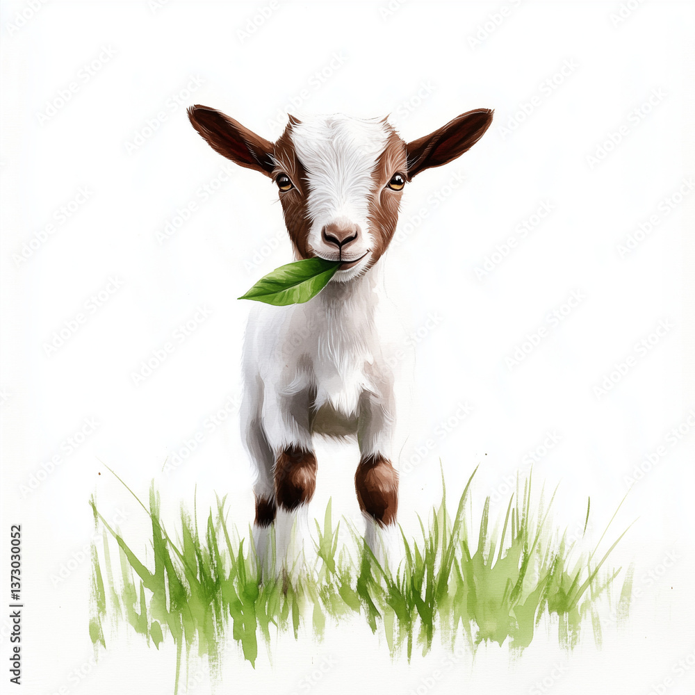 Fototapeta premium ziege, tier, bauernhof, gras, weiß, säugetier, ackerbau, wiese, green, natur, kind, tier, feld, einheimisch, fell, vieh, melken, bäuerlich, sommer, gräser, kopf, ackerbau, rinder, baby, gehörnt