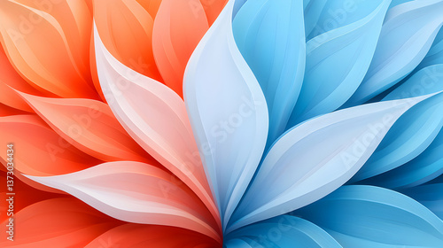 Wallpaper Mural Abstract Colorful Leaf Pattern Background Torontodigital.ca