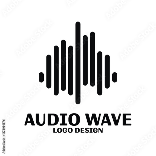 Audio Wave Vector Logo Design