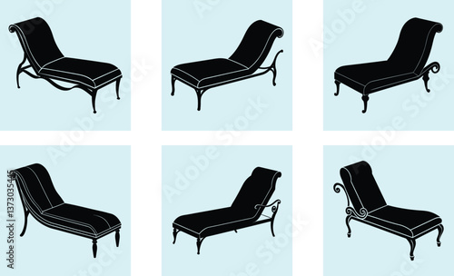 Chaise silhouette vector