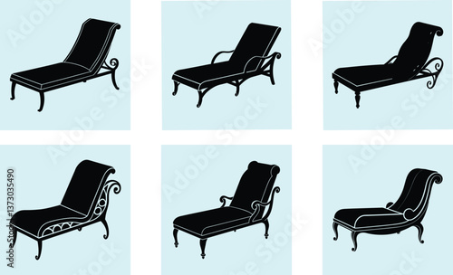 Chaise silhouette vector