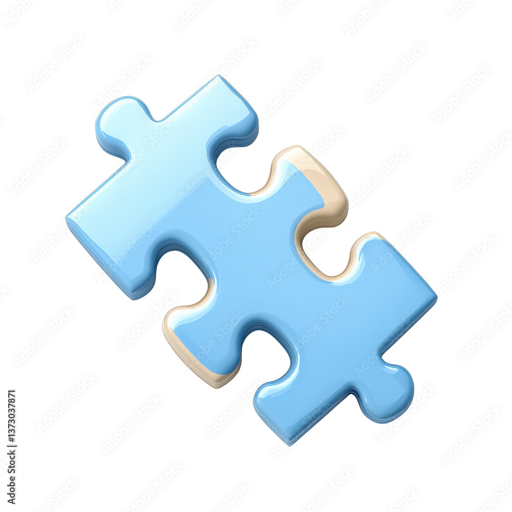 A blue puzzle piece isolated on a white background, perfect for designs and creative projects. A blue puzzle piece isolated on a white background, perfect for designs and creative projects.