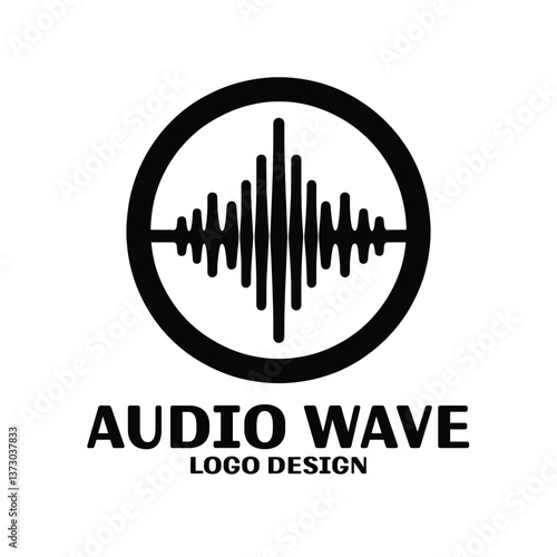 Audio Wave Vector Logo Design